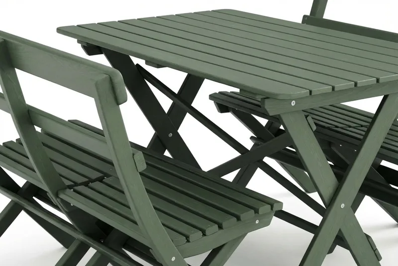 Landet Utomhus matgrupp 118x70x74 cm med 2 soffor - Grön - Utemöbler & utemiljö - Utegrupp - Matgrupp utomhus