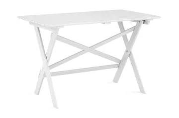 Landet Utomhus matgrupp 118x70x74 cm med soffa och 2 klappstolar - Vit - Utemöbler & utemiljö - Utegrupp - Matgrupp utomhus