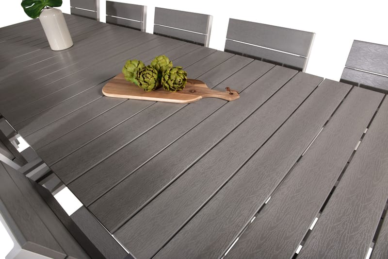 Levels Matgrupp Utomhus + 10 Utestolar - Vit/Grå - Utemöbler & utemiljö - Utegrupp - Matgrupp utomhus