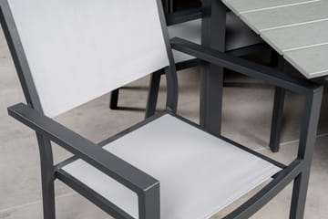 Levels Matgrupp Utomhus 225-325 cm Rektangulär med 10 Copacabana Utestolar - Grå - Utemöbler & utemiljö - Utegrupp - Matgrupp utomhus