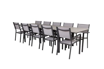 Levels Matgrupp Utomhus 225-325 cm Rektangulär med 10 Copacabana Utestolar - Grå - Utemöbler & utemiljö - Utegrupp - Matgrupp utomhus