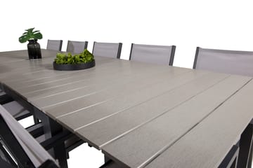 Levels Matgrupp Utomhus 225-325 cm Rektangulär med 10 Copacabana Utestolar - Grå - Utemöbler & utemiljö - Utegrupp - Matgrupp utomhus