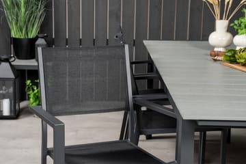 Levels Matgrupp Utomhus 230-310 cm Rektangulär med 6 Copacabana Utestolar - Svart - Utemöbler & utemiljö - Utegrupp - Matgrupp utomhus