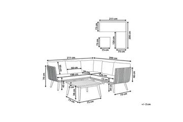 Loungegrupp Alcamo - Utemöbler & utemiljö - Utegrupp - Soffgrupp utomhus