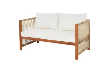 Loungegrupp Antria Ljus trä/beige - Ljus trä/beige - Utemöbler & utemiljö - Utegrupp - Soffgrupp utomhus