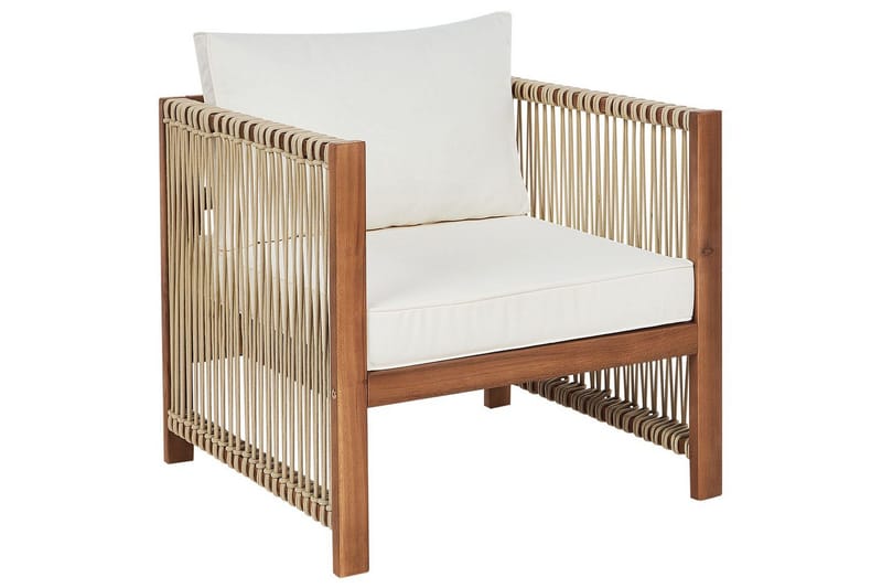 Loungegrupp Antria Ljus trä/beige - Ljus trä/beige - Utemöbler & utemiljö - Utegrupp - Soffgrupp utomhus