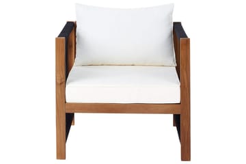 Loungegrupp Antria Ljus trä/svart - Ljus trä/svart - Utemöbler & utemiljö - Utegrupp - Soffgrupp utomhus