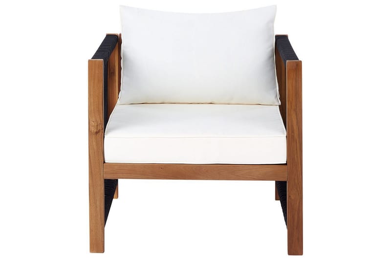 Loungegrupp Antria Ljus trä/svart - Ljus trä/svart - Utemöbler & utemiljö - Utegrupp - Soffgrupp utomhus