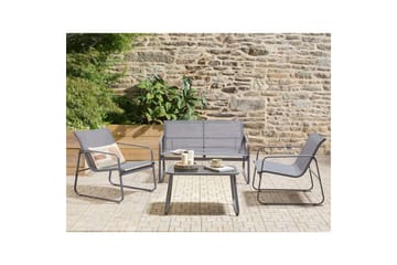 Loungegrupp Barrea Grå - Grå - Utemöbler & utemiljö - Utegrupp - Soffgrupp utomhus