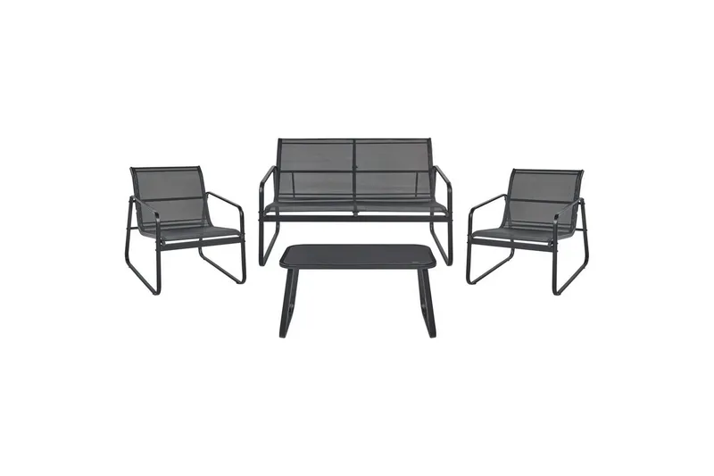 Loungegrupp Barrea Svart, Svart