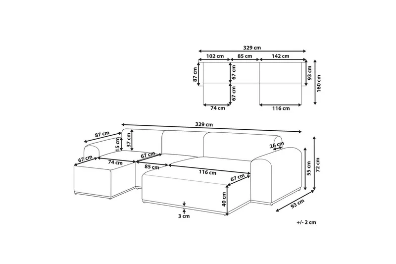 Loungegrupp Battifollo Grön/Vit - Grön/Vit - Utemöbler & utemiljö - Utegrupp - Soffgrupp utomhus