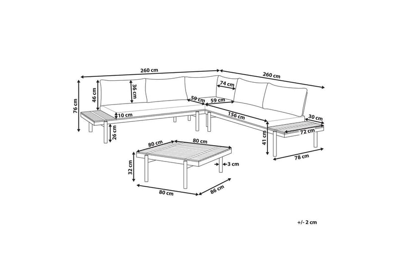 Loungegrupp Bellariva - Utemöbler & utemiljö - Utegrupp - Soffgrupp utomhus