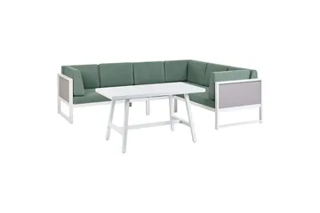 Loungegrupp Castella/Fratte Grön/vit/grå - Grön/vit/grå - Utemöbler & utemiljö - Utegrupp - Soffgrupp utomhus