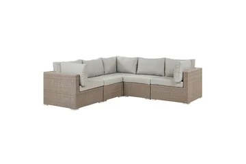 Loungegrupp Contare Grå/beige, Högervänd - Grå/beige, Högervänd - Utemöbler & utemiljö - Utegrupp - Soffgrupp utomhus