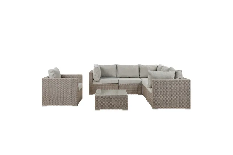 Loungegrupp Contare Grå/beige, Vänstervänd, Grå/beige, Vänstervänd