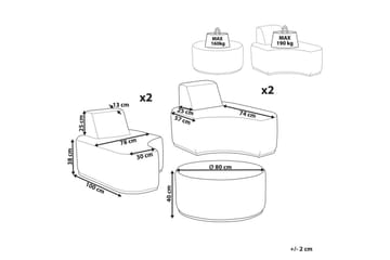 Loungegrupp Fabro 4-Sits - 4-Sits - Utemöbler & utemiljö - Utegrupp - Soffgrupp utomhus
