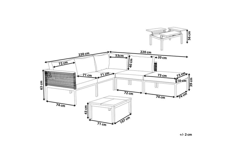 Loungegrupp Forano - Utemöbler & utemiljö - Utegrupp - Soffgrupp utomhus