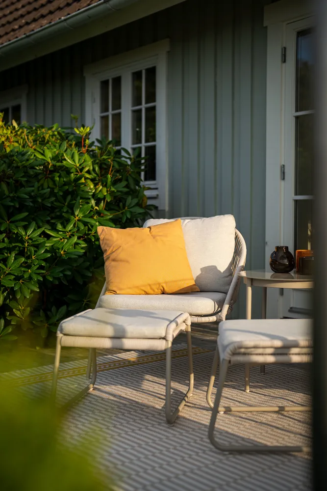 Loungegrupp Hillerstorp Holmsund - Beige - Utemöbler & utemiljö - Utegrupp - Cafegrupp & cafeset