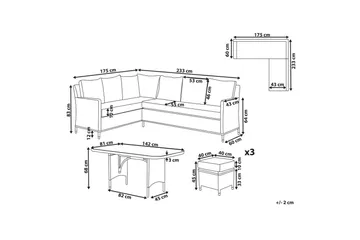 Loungegrupp Lacona - Utemöbler & utemiljö - Utegrupp - Soffgrupp utomhus
