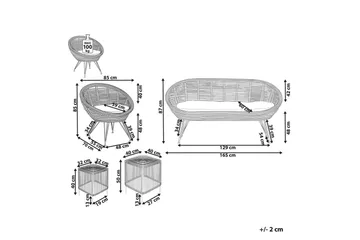 Loungegrupp Maratea/Cesenatico 3-Sits - 3-Sits - Utemöbler & utemiljö - Utegrupp - Soffgrupp utomhus