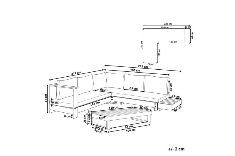 Loungegrupp Marettimo Högervänd - Högervänd - Utemöbler & utemiljö - Utegrupp - Soffgrupp utomhus