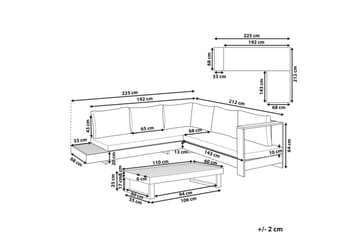 Loungegrupp Marettimo Vänstervänd - Vänstervänd - Utemöbler & utemiljö - Utegrupp - Soffgrupp utomhus