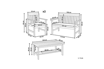 Loungegrupp med bord Altidona - Utemöbler & utemiljö - Utegrupp - Soffgrupp utomhus