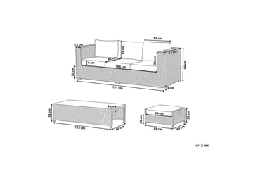 Loungegrupp med bord Belluno - Utemöbler & utemiljö - Utegrupp - Soffgrupp utomhus