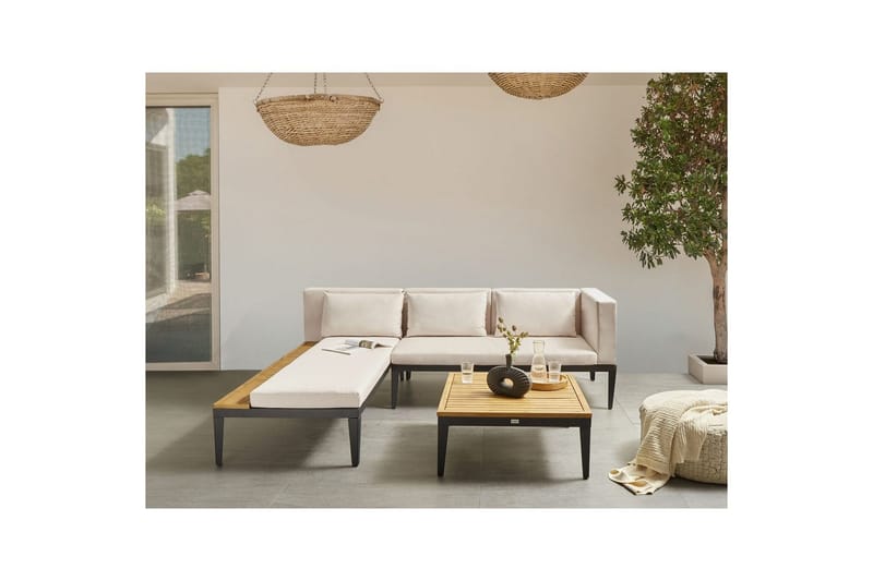 Loungegrupp med bord Bracciano 3-Sits - 3-Sits - Utemöbler & utemiljö - Utegrupp - Soffgrupp utomhus