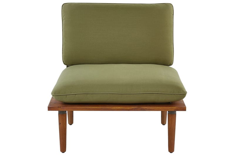 Loungegrupp med bord Frascati Grönt/ljust trä, 4-Sits - Grönt/ljust trä, 4-Sits - Utemöbler & utemiljö - Utegrupp - Soffgrupp utomhus