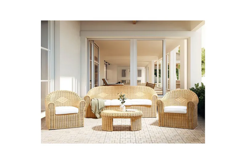 Loungegrupp med bord Livadeia - Utemöbler & utemiljö - Utegrupp - Soffgrupp utomhus