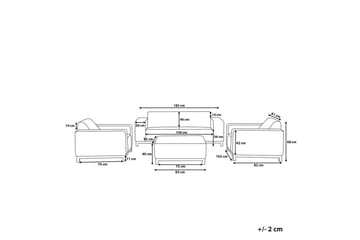 Loungegrupp med bord Rovigo - Utemöbler & utemiljö - Utegrupp - Soffgrupp utomhus