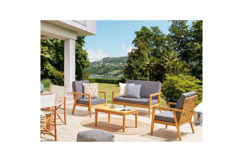 Loungegrupp med bord Pallano - Utemöbler & utemiljö - Utegrupp - Soffgrupp utomhus