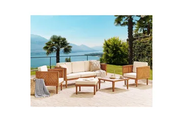 Loungegrupp med fotpall Baratti - Utemöbler & utemiljö - Utegrupp - Soffgrupp utomhus