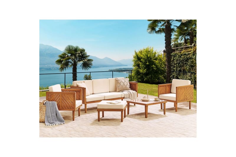 Loungegrupp med fotpall Baratti - Utemöbler & utemiljö - Utegrupp - Soffgrupp utomhus