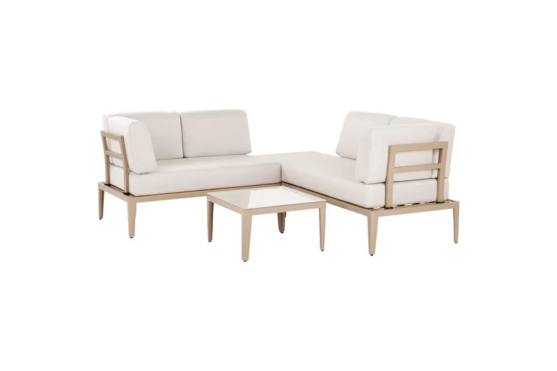 Loungegrupp Rima III Beige - Beige - Utemöbler & utemiljö - Utegrupp - Soffgrupp utomhus