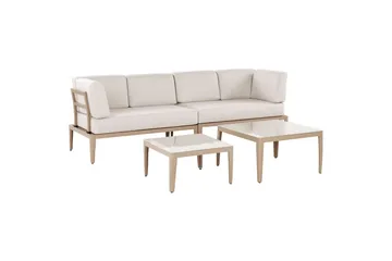 Loungegrupp Rima III Beige - Beige - Utemöbler & utemiljö - Utegrupp - Soffgrupp utomhus