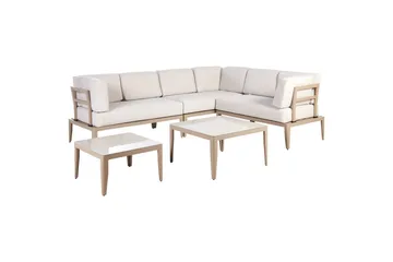 Loungegrupp Rima III Beige - Beige - Utemöbler & utemiljö - Utegrupp - Soffgrupp utomhus