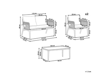 Loungegrupp Sciacca - Utemöbler & utemiljö - Utegrupp - Soffgrupp utomhus