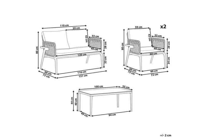 Loungegrupp Sciacca - Utemöbler & utemiljö - Utegrupp - Soffgrupp utomhus