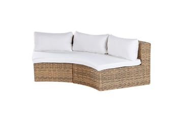 Loungegrupp Severo Brun/Vit - Brun/Vit - Utemöbler & utemiljö - Utegrupp - Soffgrupp utomhus