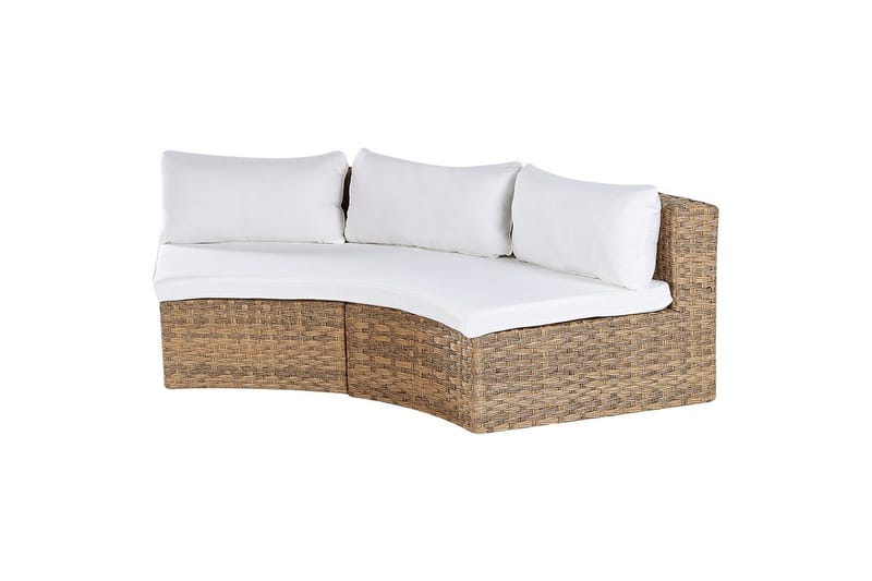 Loungegrupp Severo Brun/Vit - Brun/Vit - Utemöbler & utemiljö - Utegrupp - Soffgrupp utomhus