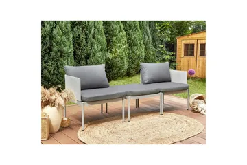 Loungegrupp Terracina Grå - Grå - Utemöbler & utemiljö - Utegrupp - Cafegrupp & cafeset