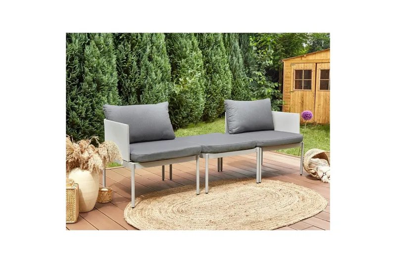 Loungegrupp Terracina Grå - Grå - Utemöbler & utemiljö - Utegrupp - Cafegrupp & cafeset