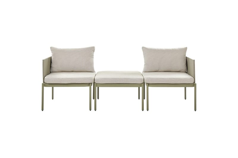 Loungegrupp Terracina Grön/Vit - Grön/Vit - Utemöbler & utemiljö - Utegrupp - Cafegrupp & cafeset