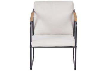 Loungegrupp Vezzana Beige/ljust trä/svart - Beige/ljust trä/svart - Utemöbler & utemiljö - Utegrupp - Soffgrupp utomhus