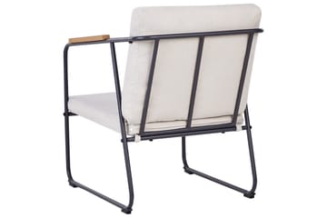 Loungegrupp Vezzana Beige/ljust trä/svart - Beige/ljust trä/svart - Utemöbler & utemiljö - Utegrupp - Soffgrupp utomhus