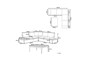 Loungegrupp Positano - Utemöbler & utemiljö - Utegrupp - Soffgrupp utomhus