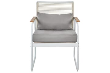 Loungegrupp Pomonte Vit/Grå - Vit/Grå - Utemöbler & utemiljö - Utegrupp - Cafegrupp & cafeset