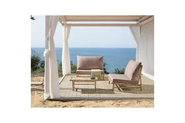 Loungeset Todi Ljus trä/Taupe - Ljus trä/Taupe - Utemöbler & utemiljö - Utegrupp - Soffgrupp utomhus